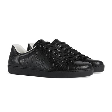 gucci men sneakers black|men black Gucci sneakers price.